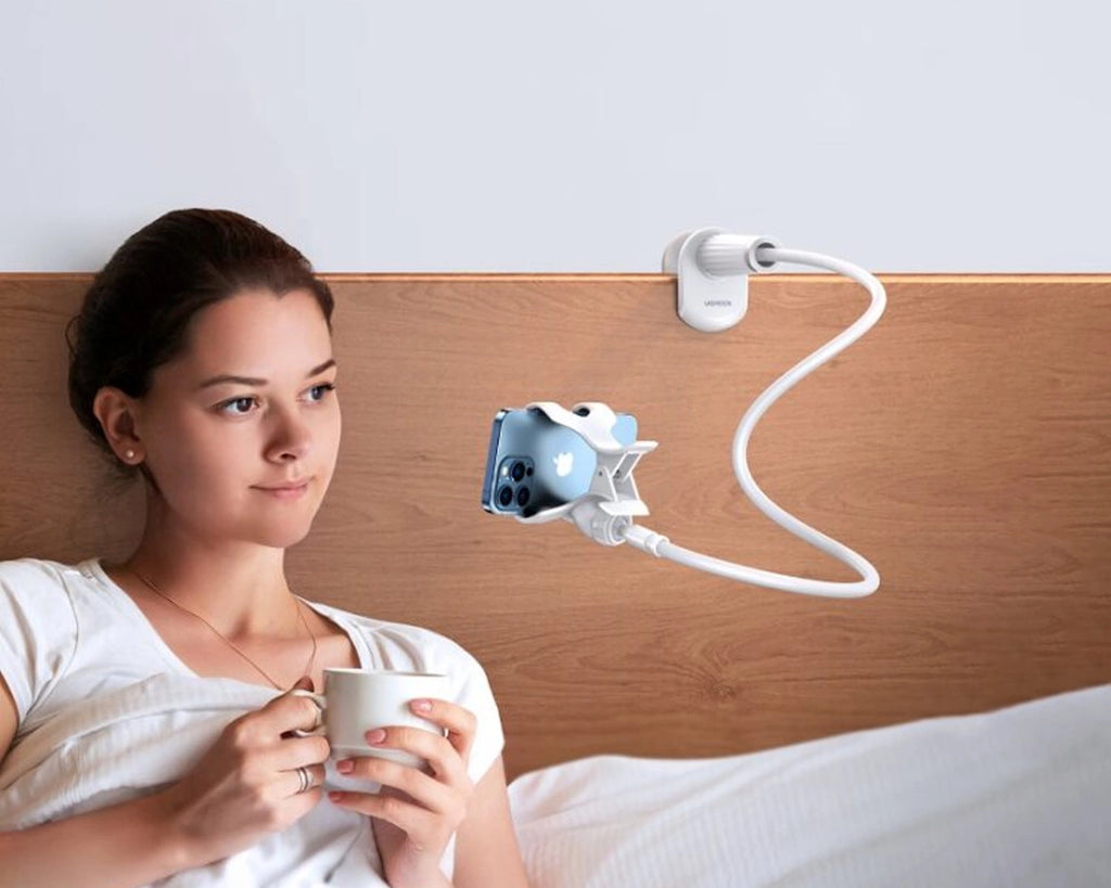 Suporte para Celular 360° Clip Portátil Flexível para Cama e Mesa