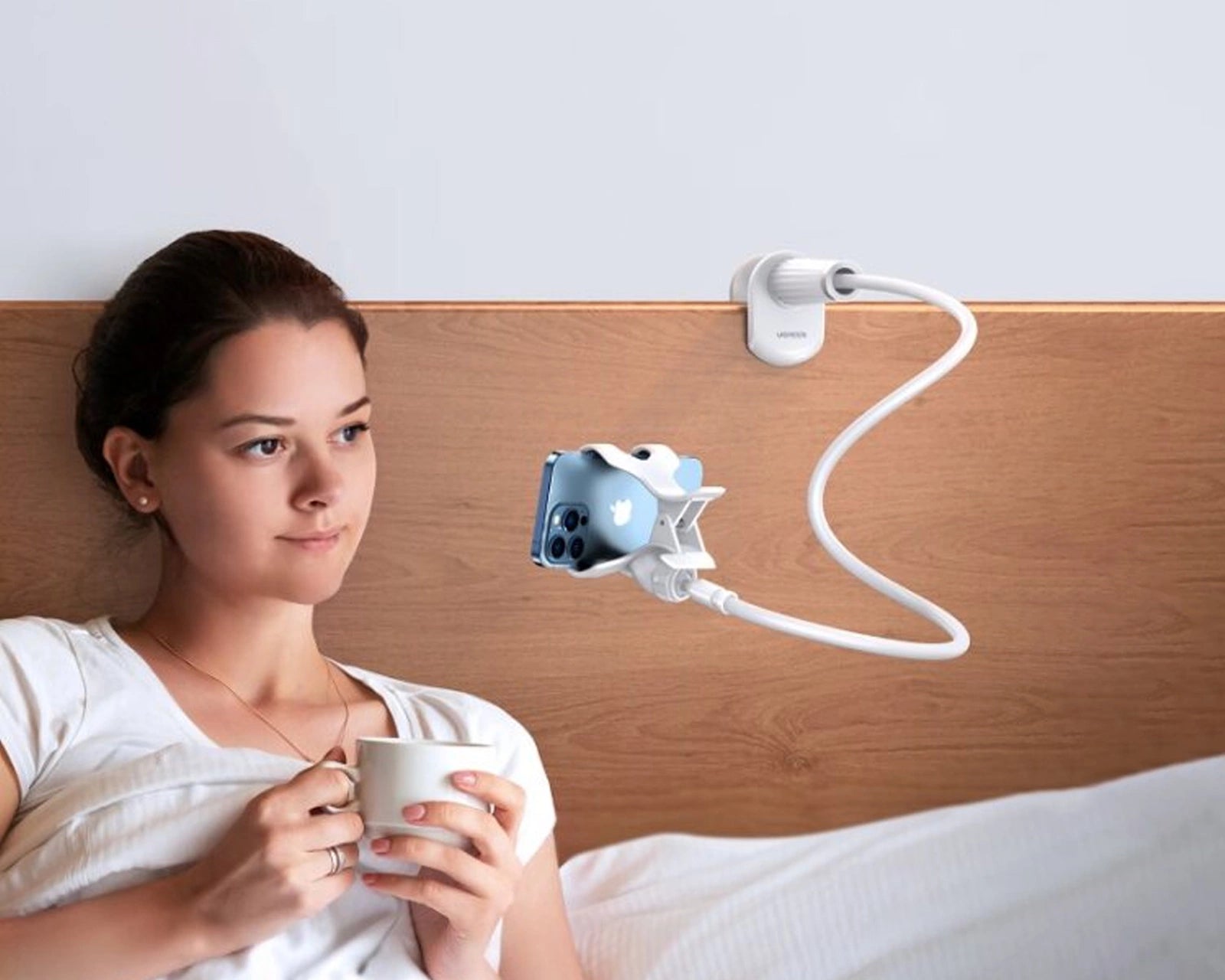 Suporte para Celular 360° Clip Portátil Flexível para Cama e Mesa