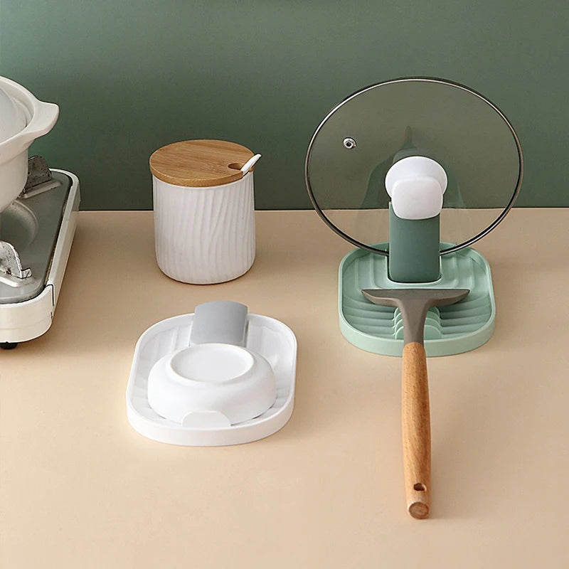 Suporte para Tampa de Panela Dobrável – Organizador de Cozinha Multifuncional