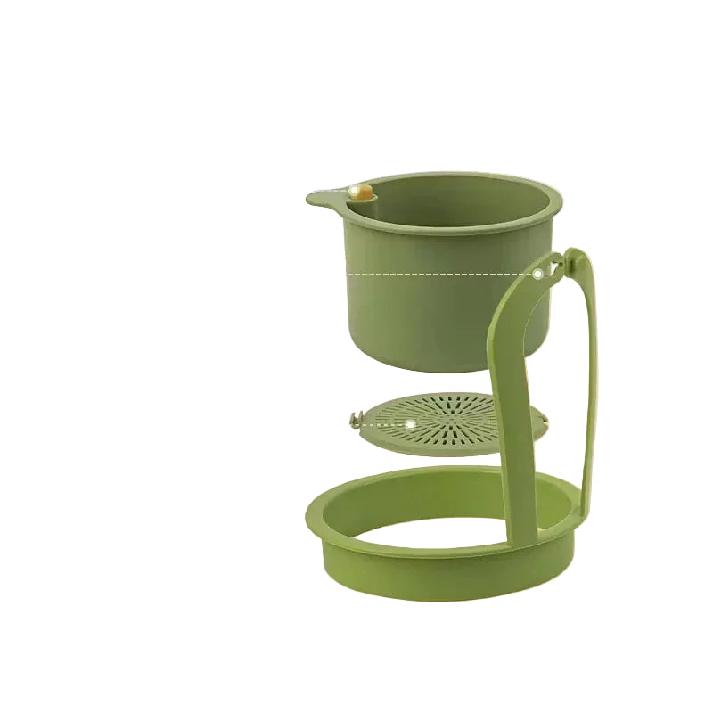 Cesta de Drenagem Tipo Imprensa – Filtro de Alimentos e Organizador de Pia Multifuncional