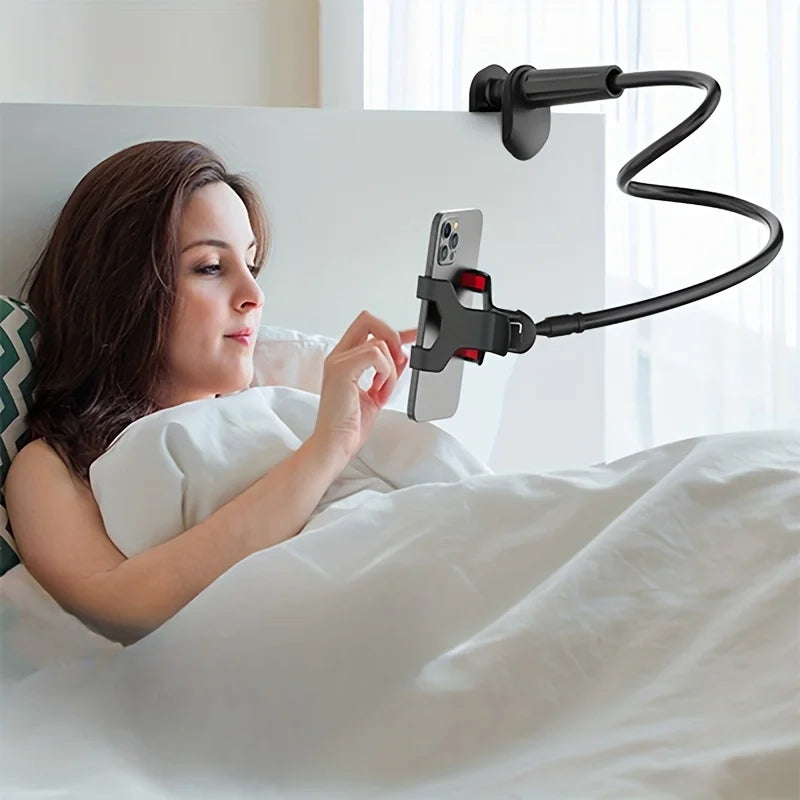 Suporte Preguiçoso para Celular com Braço Flexível – Pescoço de Ganso Longo e Ajustável