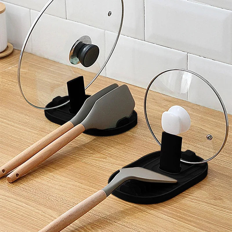Suporte para Tampa de Panela Dobrável – Organizador de Cozinha Multifuncional