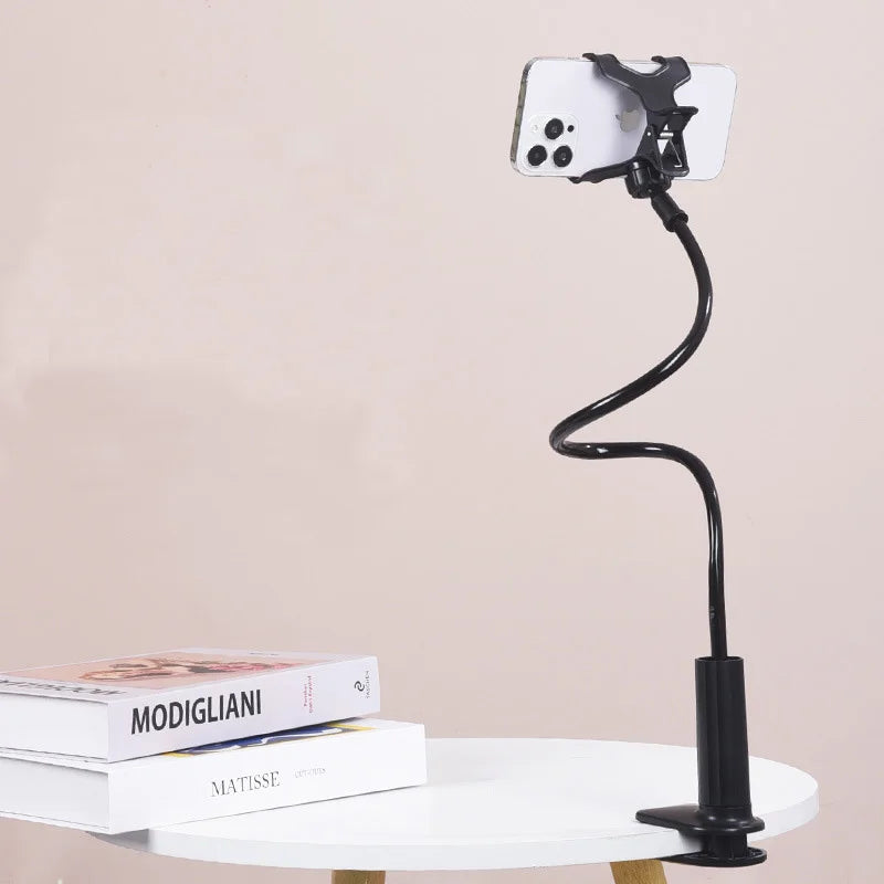 Suporte Preguiçoso para Celular com Braço Flexível – Pescoço de Ganso Longo e Ajustável