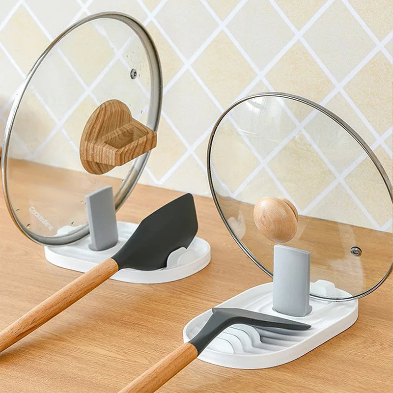 Suporte para Tampa de Panela Dobrável – Organizador de Cozinha Multifuncional