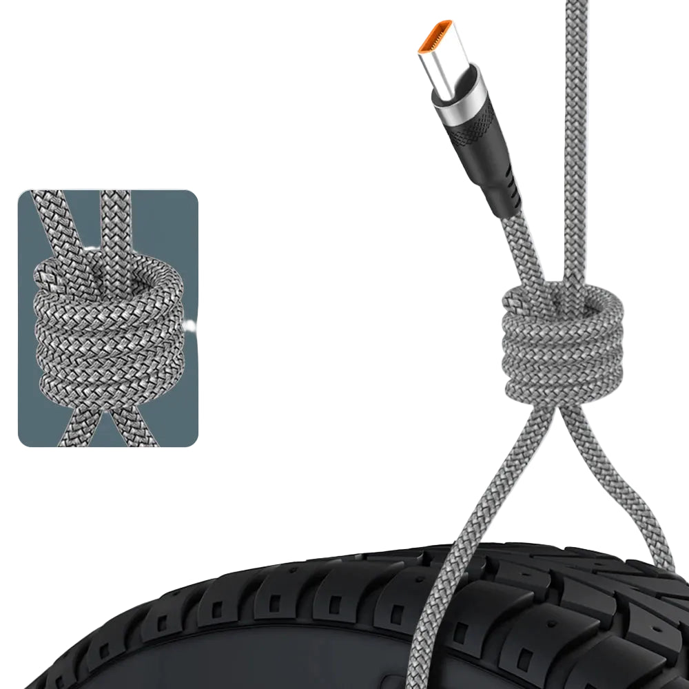 ⚡ Cabo USB Tipo C 6A Super Rápido – 1m, 2m, 3m, 5m e 8m | Carga Turbo para Huawei, Xiaomi, Vivo, OnePlus e Mais