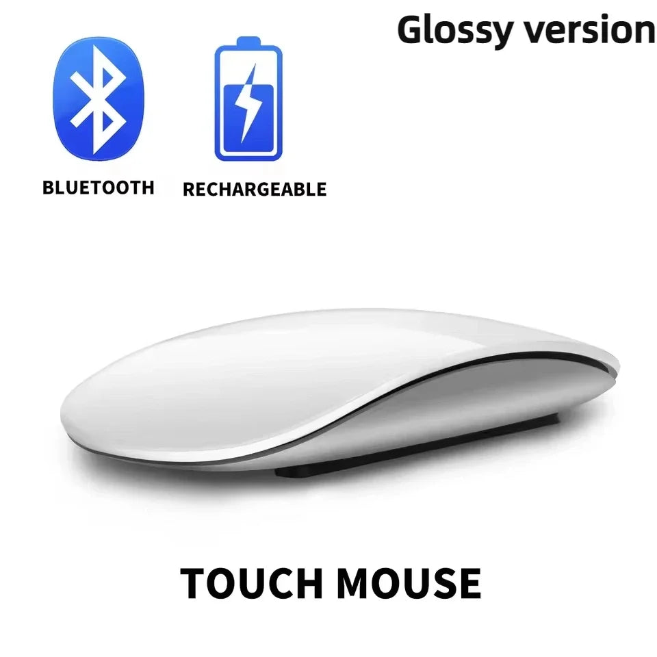 Mouse Sem Fio Mágico Bluetooth Touch – Slim, Recarregável e Ergonômico 2026