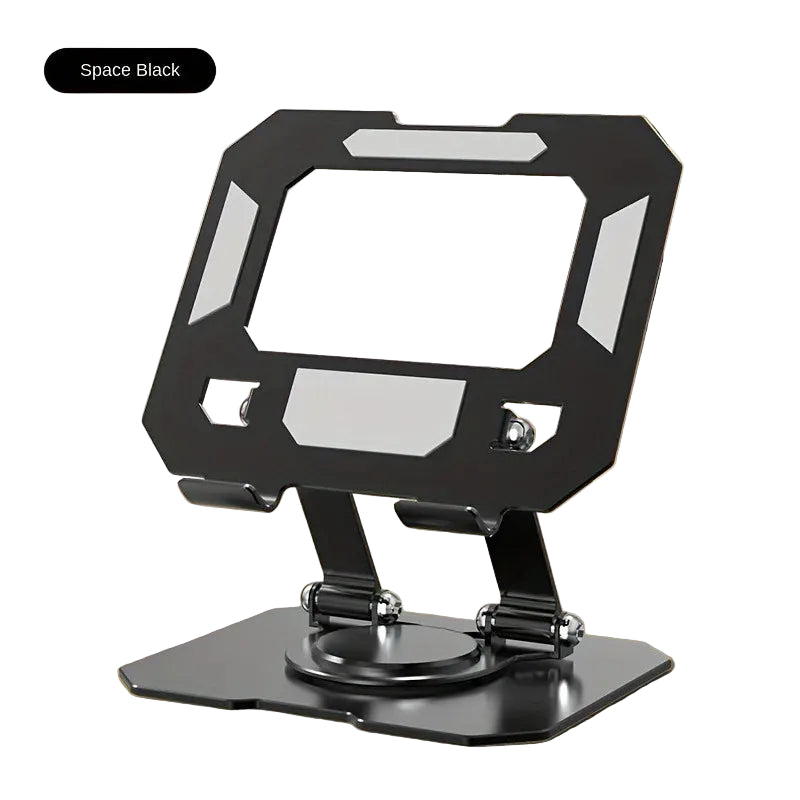 Suporte Giratório 360° para Tablet – Ajustável, Dobrável e Universal (4.7 a 12 Polegadas)