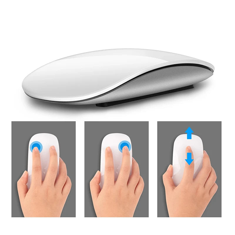 Mouse Sem Fio Mágico Bluetooth Touch – Slim, Recarregável e Ergonômico 2026